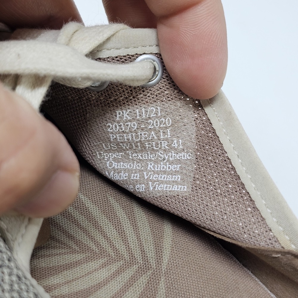 OLUKAI Pehuea Li Shoes Womens 11 Gray Tapa Mesh Oxfords Sneaker - Picture 13 of 13